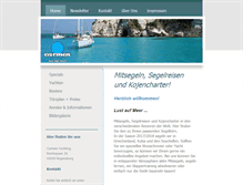 Tablet Screenshot of carmen-yachting.de